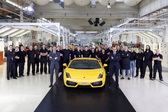 Lamborghini : La 10.000eme Gallardo