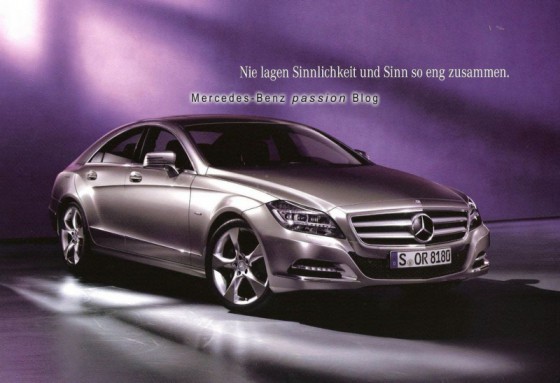 2011 mercedes benz cls 2 560x383 Mercedes CLS 2011 : Les premières images officielles du catalogue