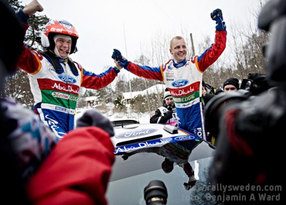 WRC Sweden 01 558x400 Un triplé Ford pour commencer le nouveau chapitre du WRC (+vidéos)