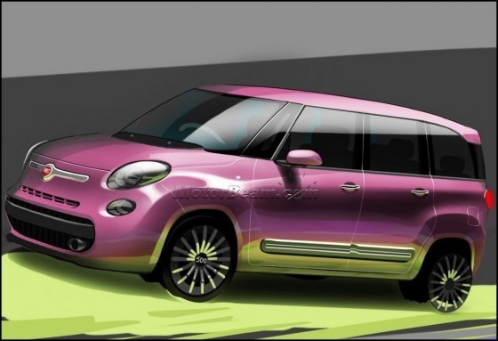 Fiat : La 500XL en sketch