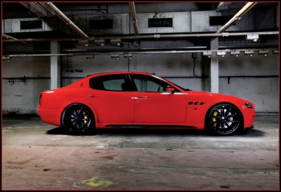 Maserati Quattroporte by CDC Performance & Vossen : Une rouge avec 4 noires (vidéo)