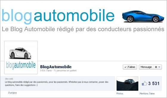 Blogautomobile : Autopromo « facebookienne »