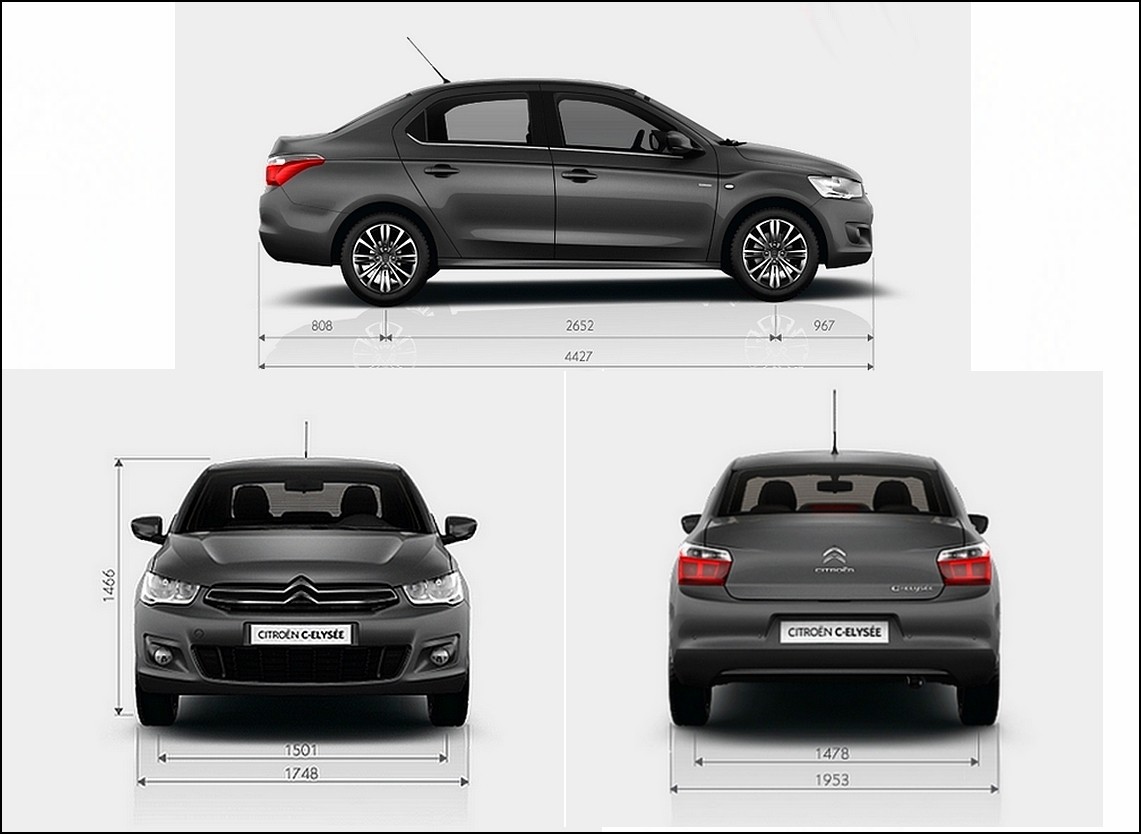 2012 - [Citroën] C-Elysée [M43] - Page 13 C-elys%C3%A9e-dimensions